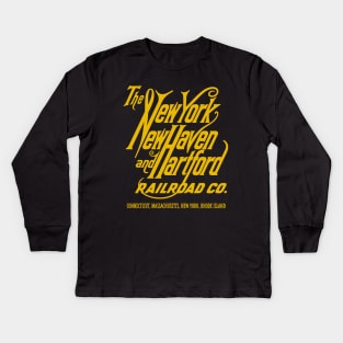 New York, New Haven and Hartford Railroad Kids Long Sleeve T-Shirt